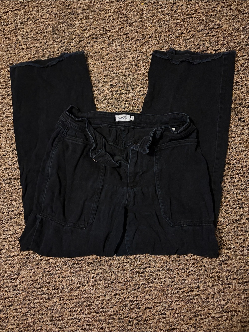 Rue21 Black Tie-Waist Stretch Jeggings